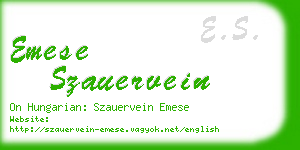 emese szauervein business card